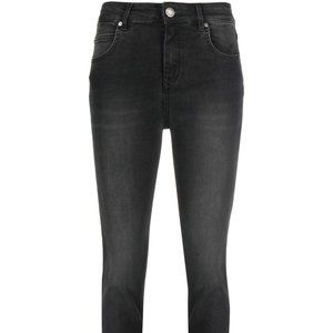 Free people | Washed out denim w frey hem bottoms High Waist denim jeans | 27